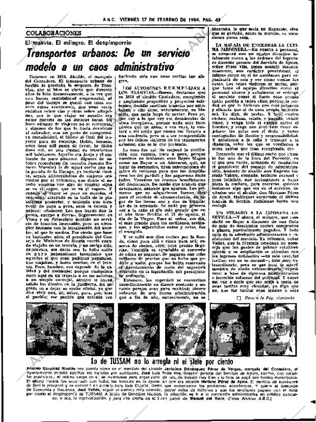 ABC SEVILLA 17-02-1984 página 43