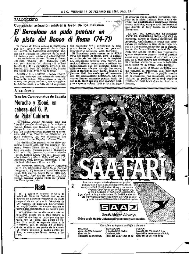 ABC SEVILLA 17-02-1984 página 57