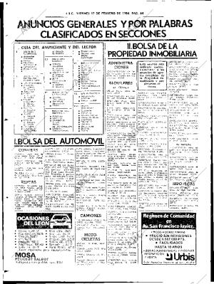 ABC SEVILLA 17-02-1984 página 64