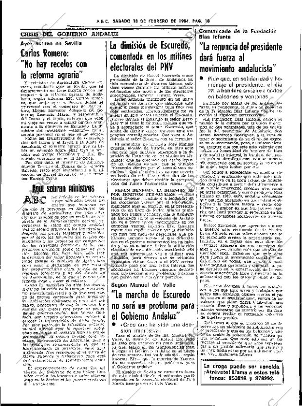 ABC SEVILLA 18-02-1984 página 18