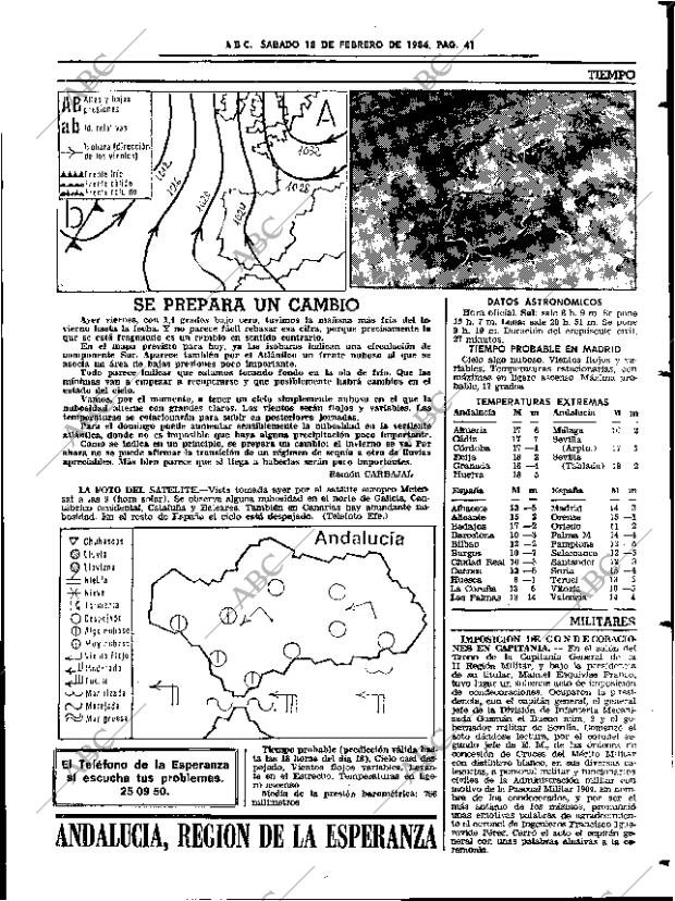 ABC SEVILLA 18-02-1984 página 41