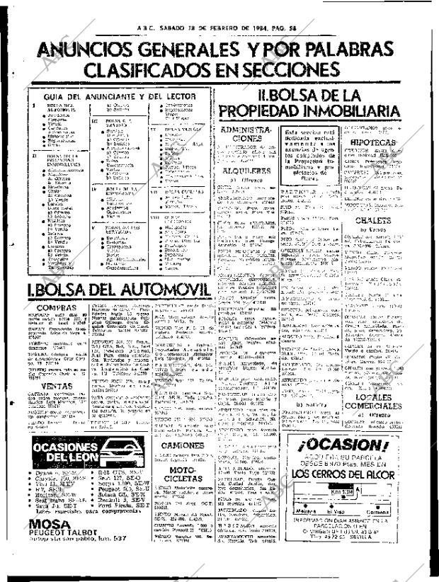 ABC SEVILLA 18-02-1984 página 58