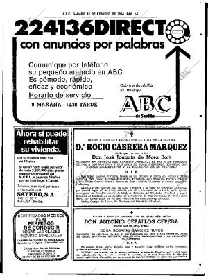 ABC SEVILLA 18-02-1984 página 65