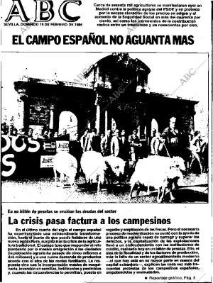 ABC SEVILLA 19-02-1984 página 1