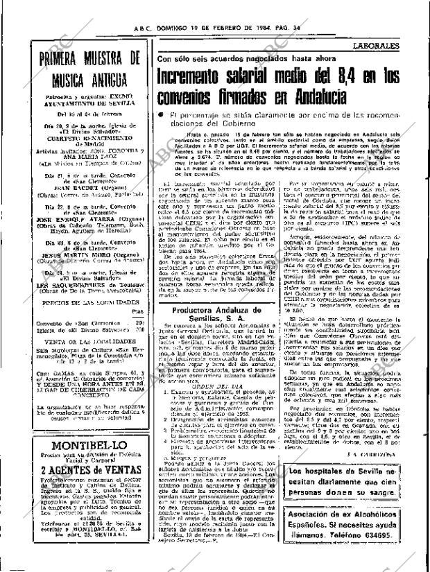 ABC SEVILLA 19-02-1984 página 34
