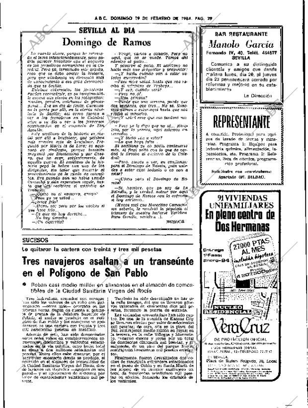 ABC SEVILLA 19-02-1984 página 39