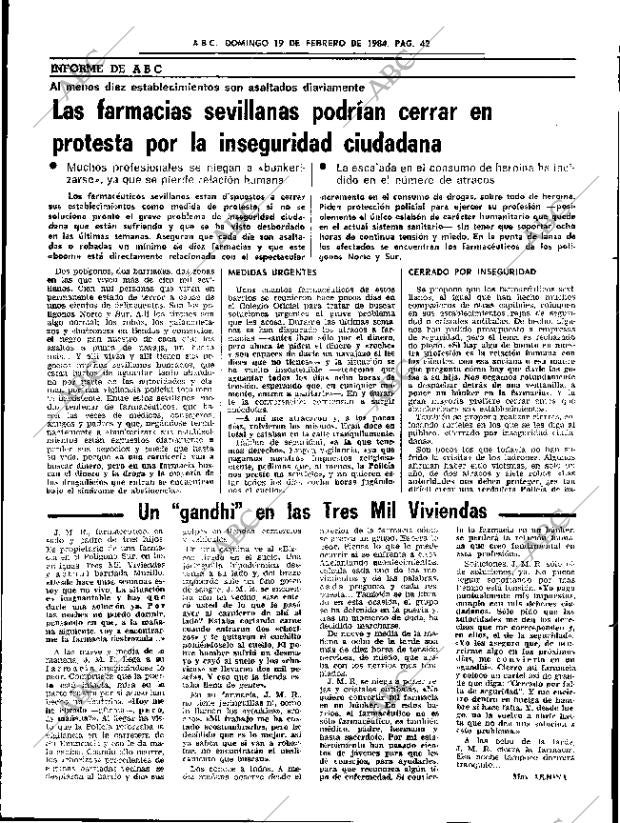 ABC SEVILLA 19-02-1984 página 42