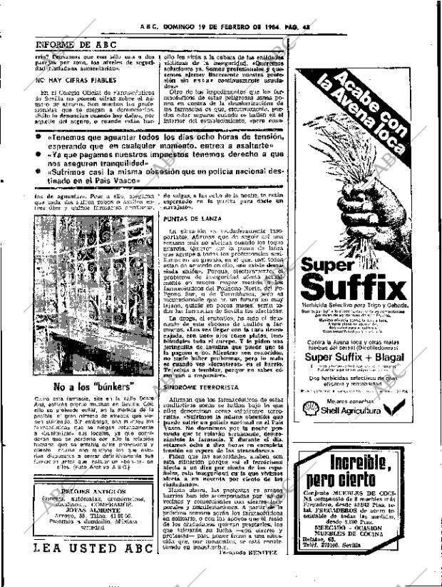 ABC SEVILLA 19-02-1984 página 43