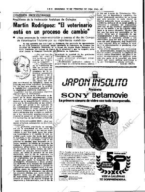 ABC SEVILLA 19-02-1984 página 45