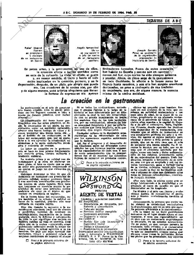 ABC SEVILLA 19-02-1984 página 53