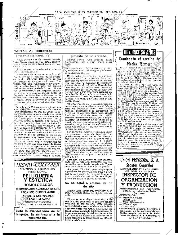 ABC SEVILLA 19-02-1984 página 56