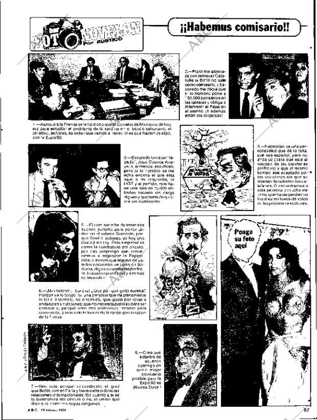ABC SEVILLA 19-02-1984 página 97