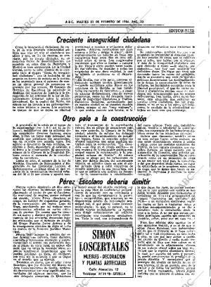 ABC SEVILLA 21-02-1984 página 23