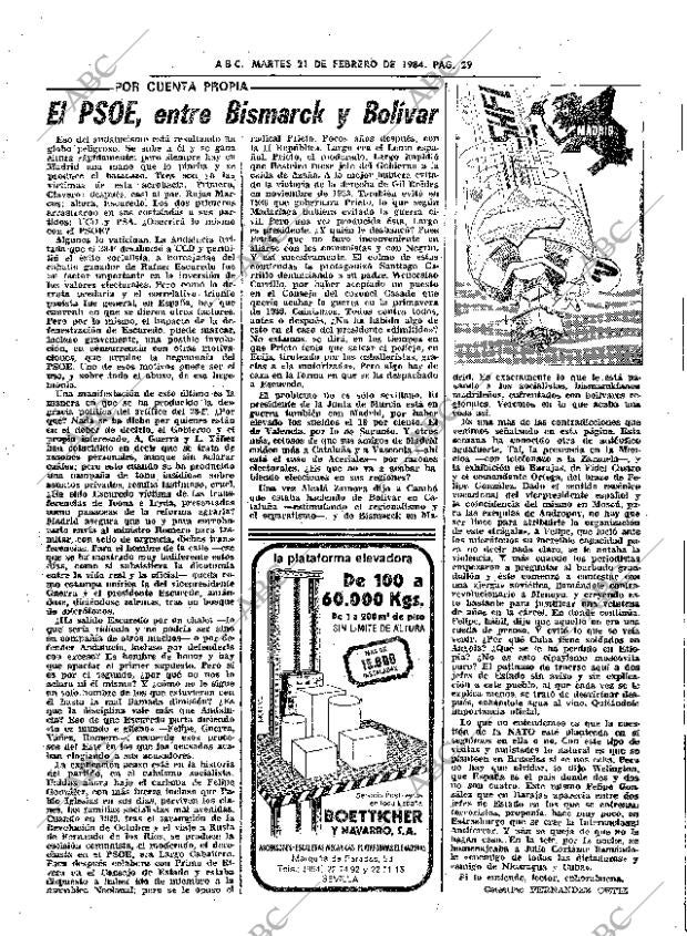 ABC SEVILLA 21-02-1984 página 29