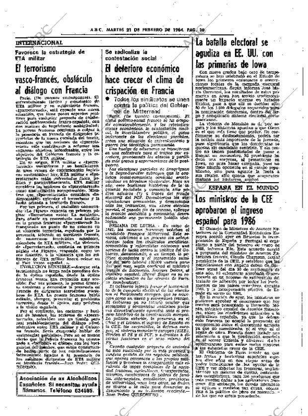 ABC SEVILLA 21-02-1984 página 30