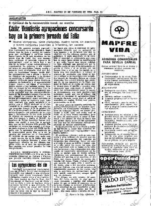 ABC SEVILLA 21-02-1984 página 31
