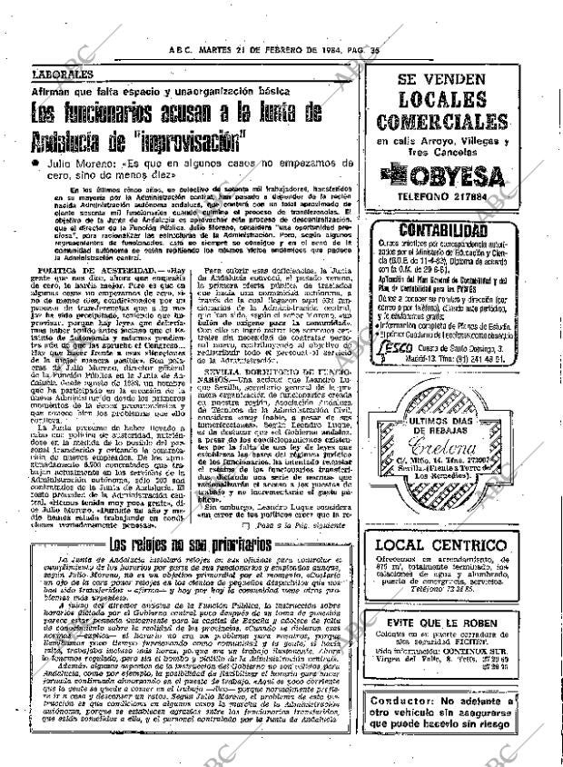 ABC SEVILLA 21-02-1984 página 35
