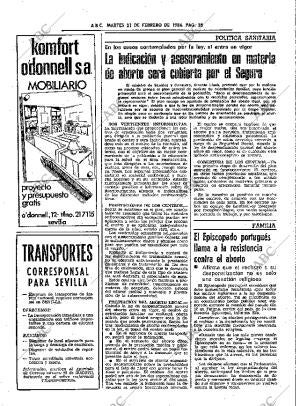 ABC SEVILLA 21-02-1984 página 38