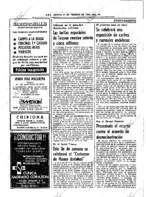 ABC SEVILLA 21-02-1984 página 44