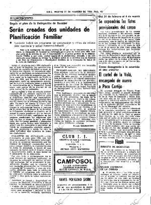 ABC SEVILLA 21-02-1984 página 45