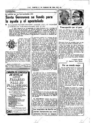 ABC SEVILLA 21-02-1984 página 46