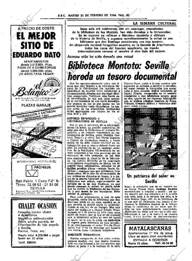 ABC SEVILLA 21-02-1984 página 50