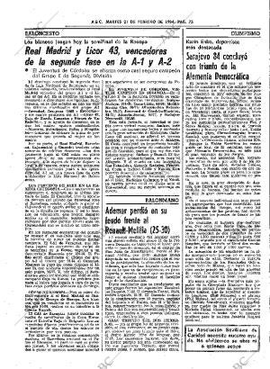 ABC SEVILLA 21-02-1984 página 75