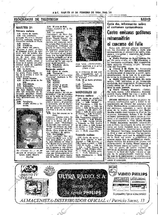 ABC SEVILLA 21-02-1984 página 79