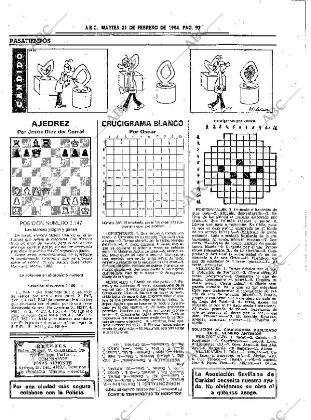 ABC SEVILLA 21-02-1984 página 92