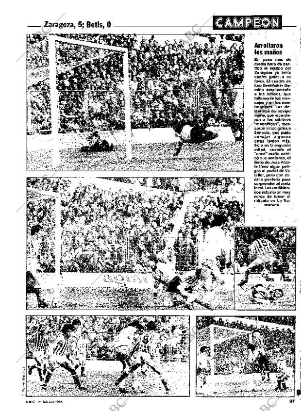 ABC SEVILLA 21-02-1984 página 97