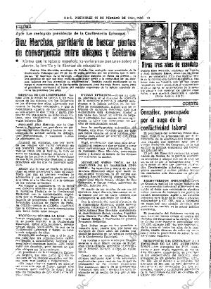 ABC SEVILLA 22-02-1984 página 13