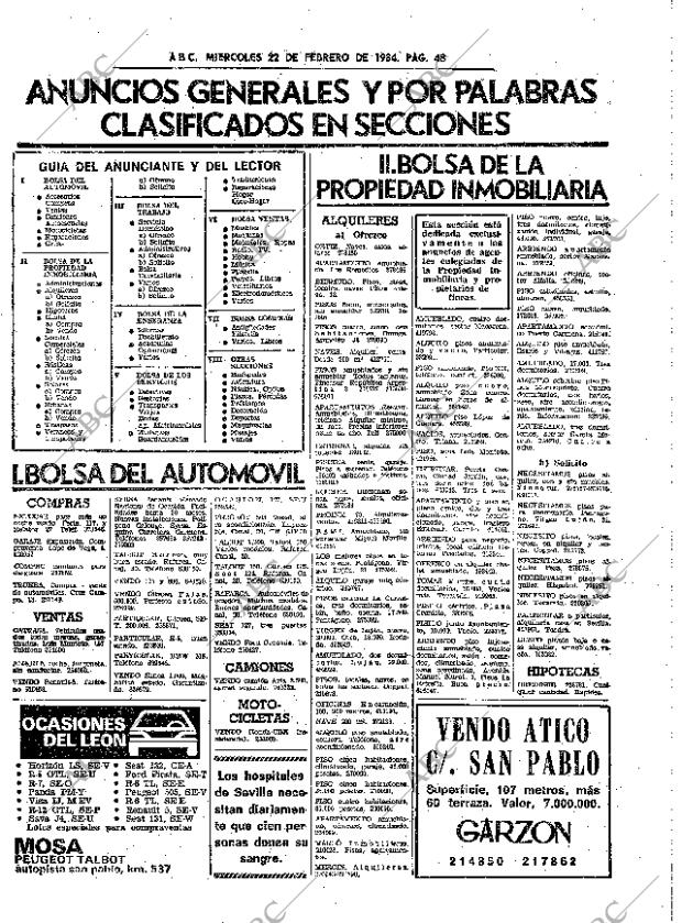 ABC SEVILLA 22-02-1984 página 48