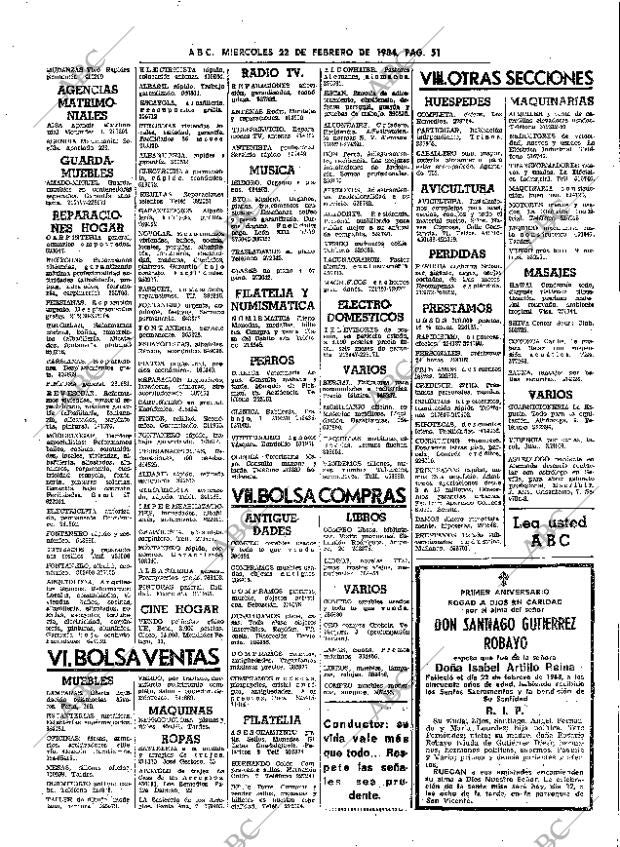 ABC SEVILLA 22-02-1984 página 51