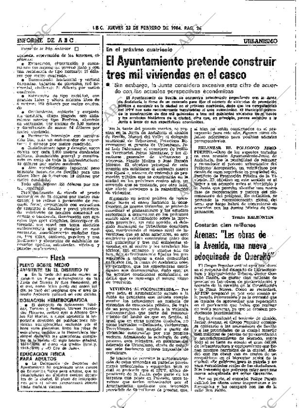 ABC SEVILLA 23-02-1984 página 26