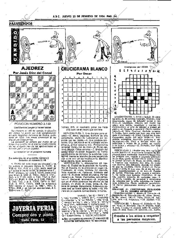 ABC SEVILLA 23-02-1984 página 64