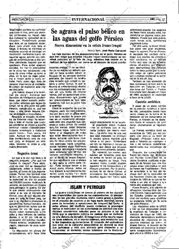 ABC MADRID 29-02-1984 página 27