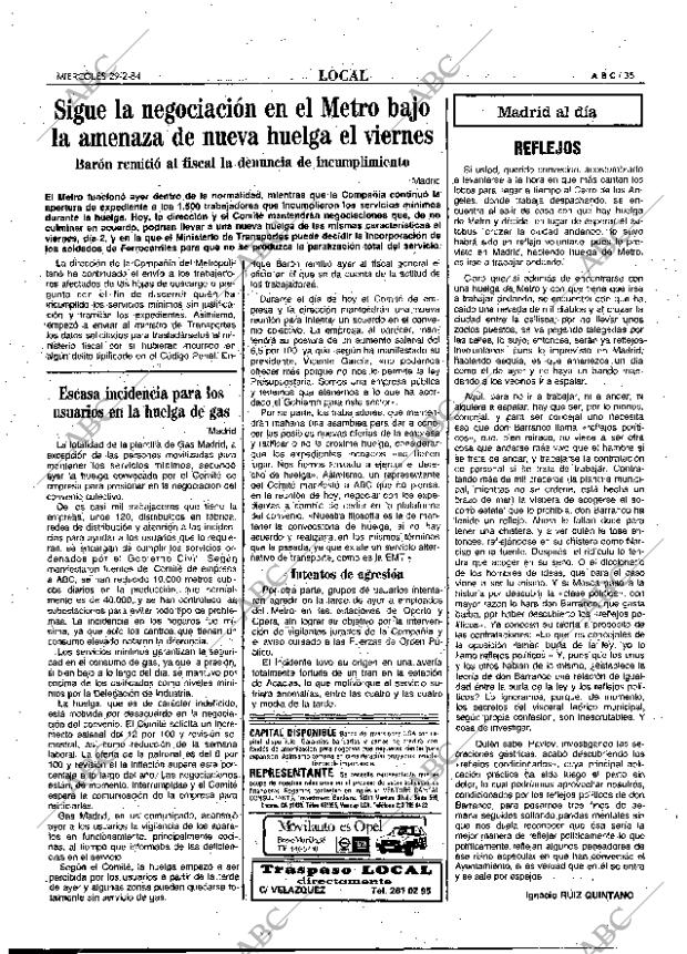 ABC MADRID 29-02-1984 página 35