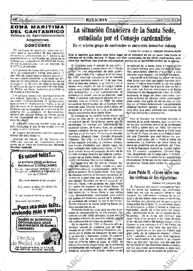 ABC MADRID 29-02-1984 página 40