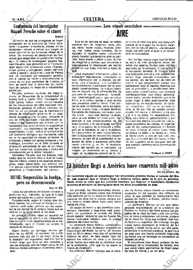 ABC MADRID 29-02-1984 página 42