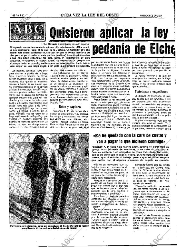 ABC MADRID 29-02-1984 página 48