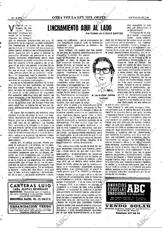 ABC MADRID 29-02-1984 página 50