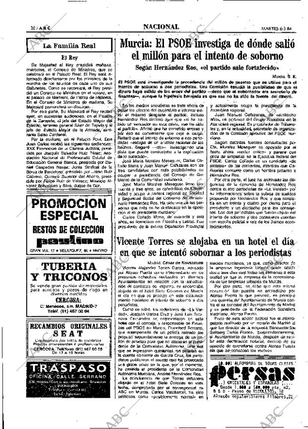 ABC MADRID 06-03-1984 página 20