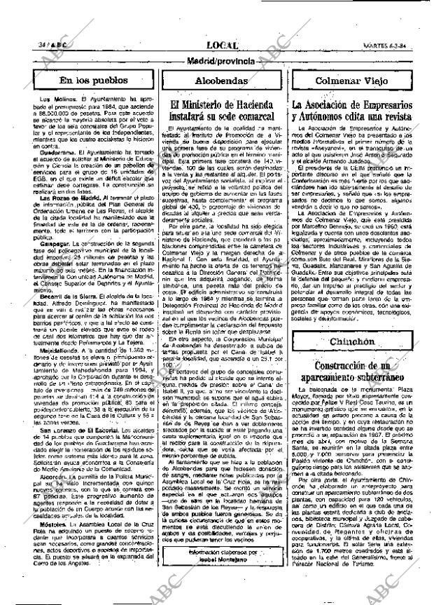 ABC MADRID 06-03-1984 página 34