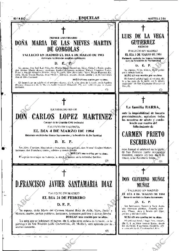 ABC MADRID 06-03-1984 página 80