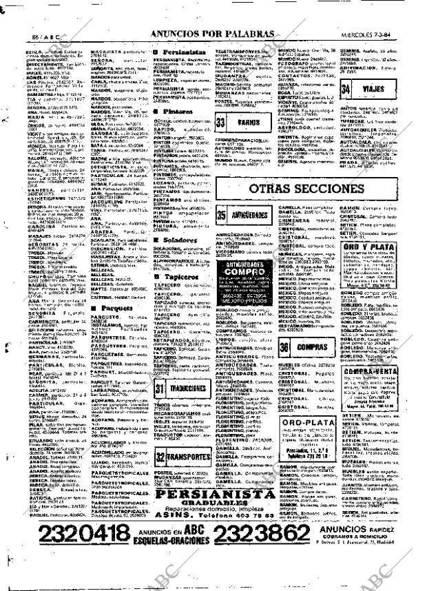 ABC MADRID 07-03-1984 página 86