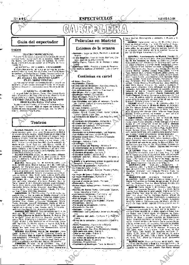 ABC MADRID 08-03-1984 página 72