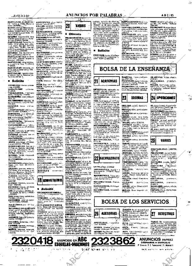 ABC MADRID 08-03-1984 página 85