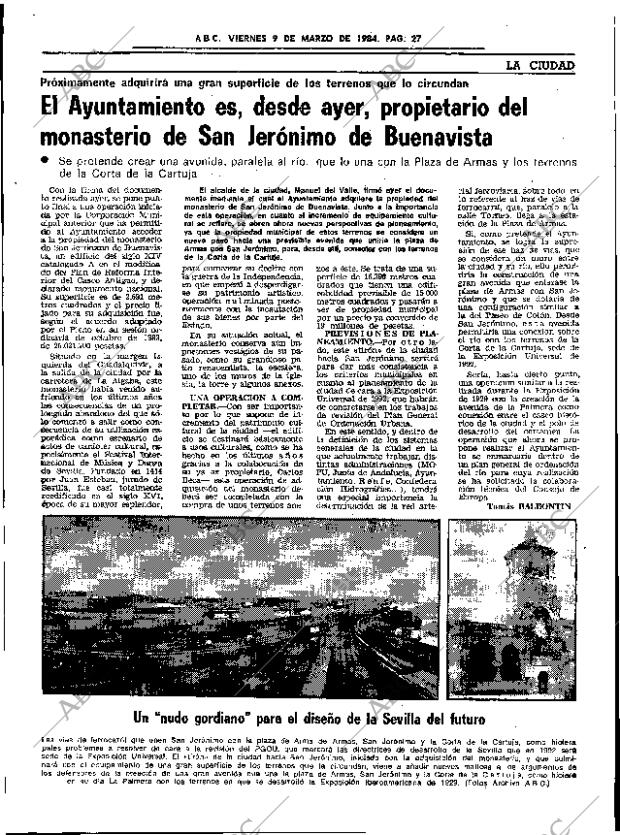 ABC SEVILLA 09-03-1984 página 27