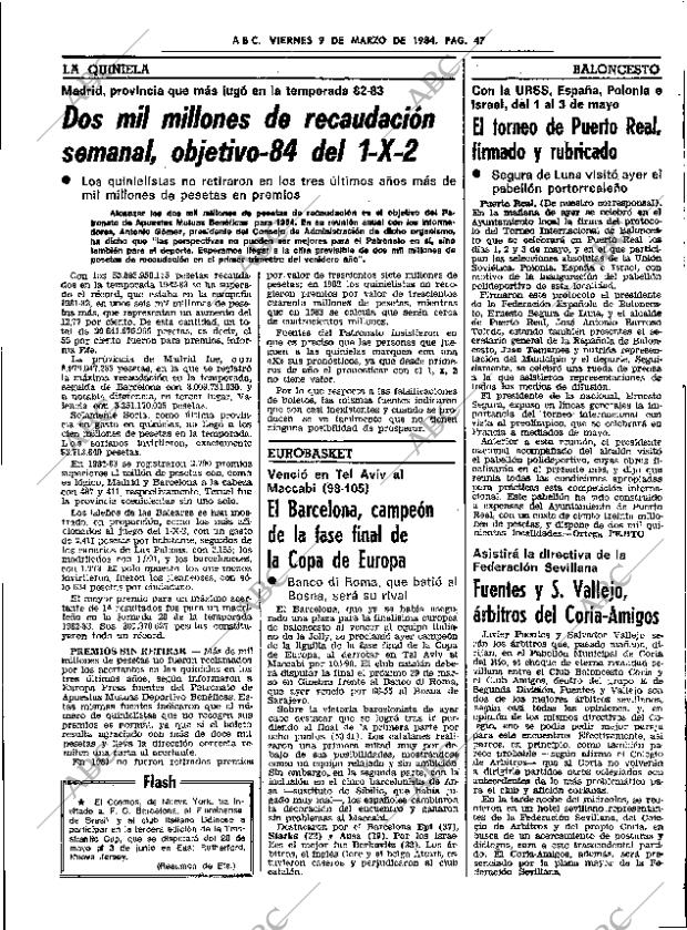 ABC SEVILLA 09-03-1984 página 47