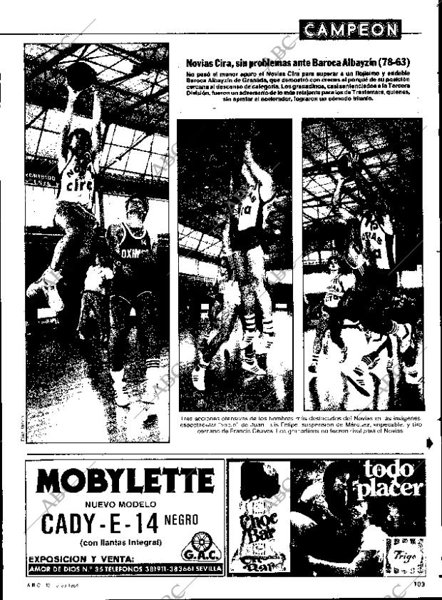 ABC SEVILLA 13-03-1984 página 103